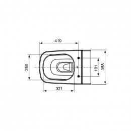 TECE Унитаз TECEone без функции биде 9700204
