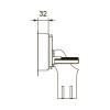 TECE  Крышка бачка с контейнером ll для гигиенических таблеток (TECEsquare II metal/square II glass/solid)  9240952
