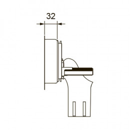 TECE Крышка бачка с контейнером ll для гигиенических таблеток (TECEsquare II metal/square II glass/solid) 9240952