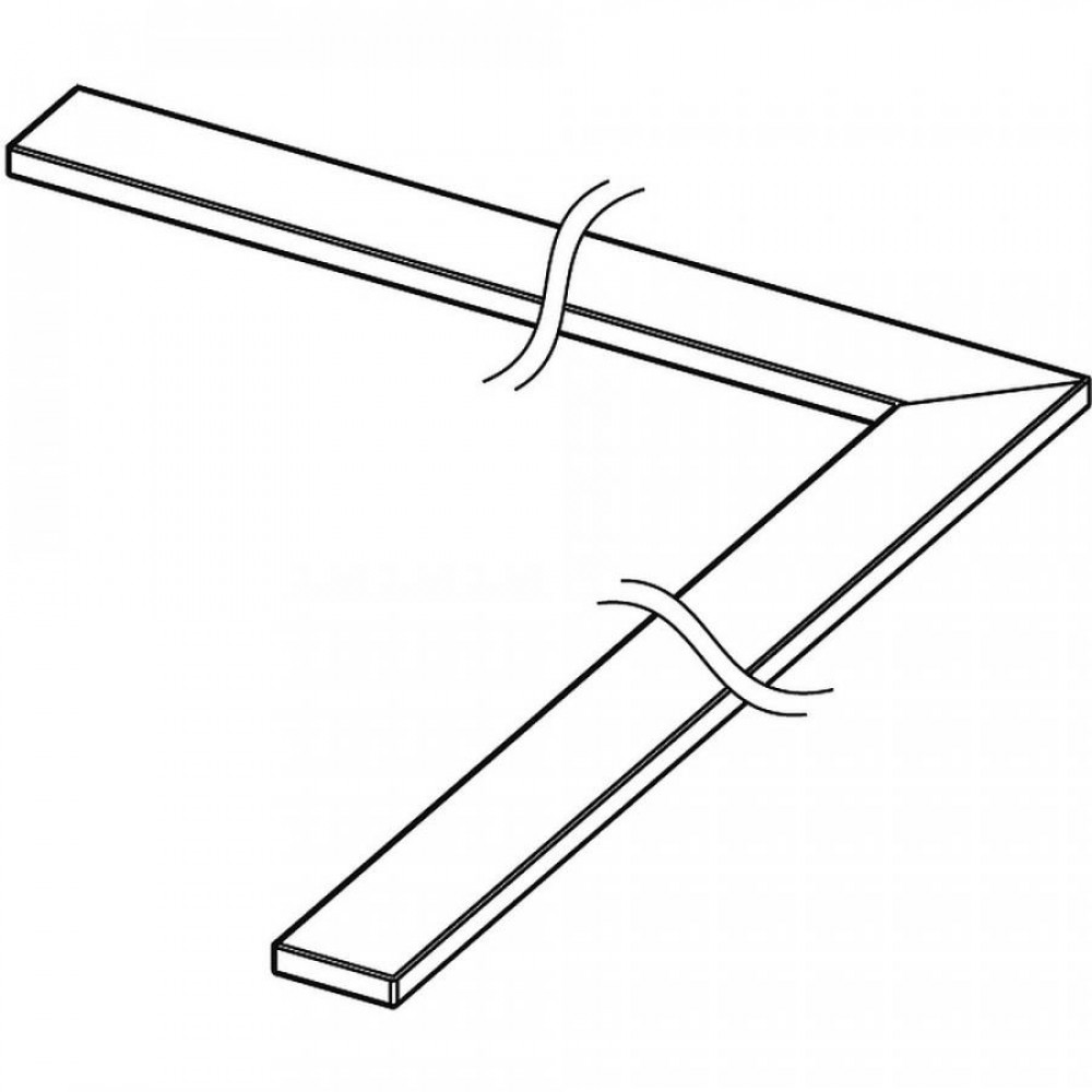 Декоративная панель, TECE, 900*900, цвет-полированная нержавеющая сталь