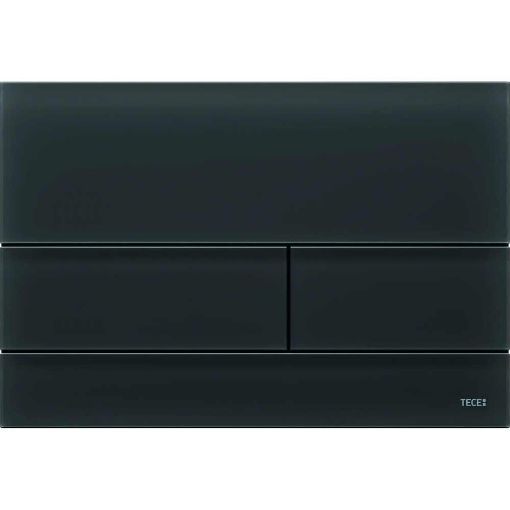 TECE 9240826 TECEsquare II Панель смыва унитаза для системы с двойным смывом, материал матовое стекло, цвет серый