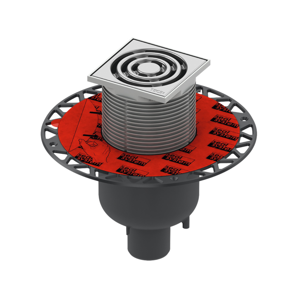 Трап дренажный TECEdrainpoint S 130, вертикальный с универсальным фланцем Seal System, 3601300