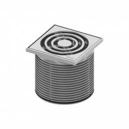 Дизайн-решетка, TECE, Drainpoint S, д 110, цвет-полированная нержавеющая сталь