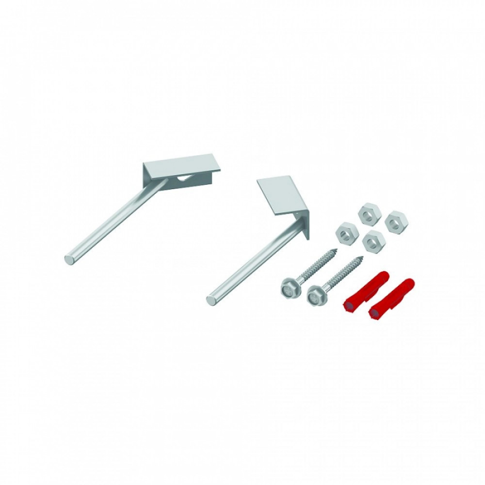 Крепление модуля на устойчивой стене в углу, TECE, ТЕСЕprofil