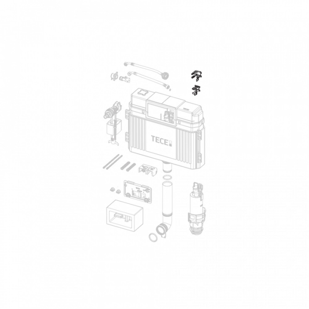 Держатель для заливного клапана, TECE, TECEprofil