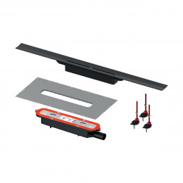 TECE TECEdrainprofile Комплект для монтажа душевого профиля с черным PVD покрытием черный 641025