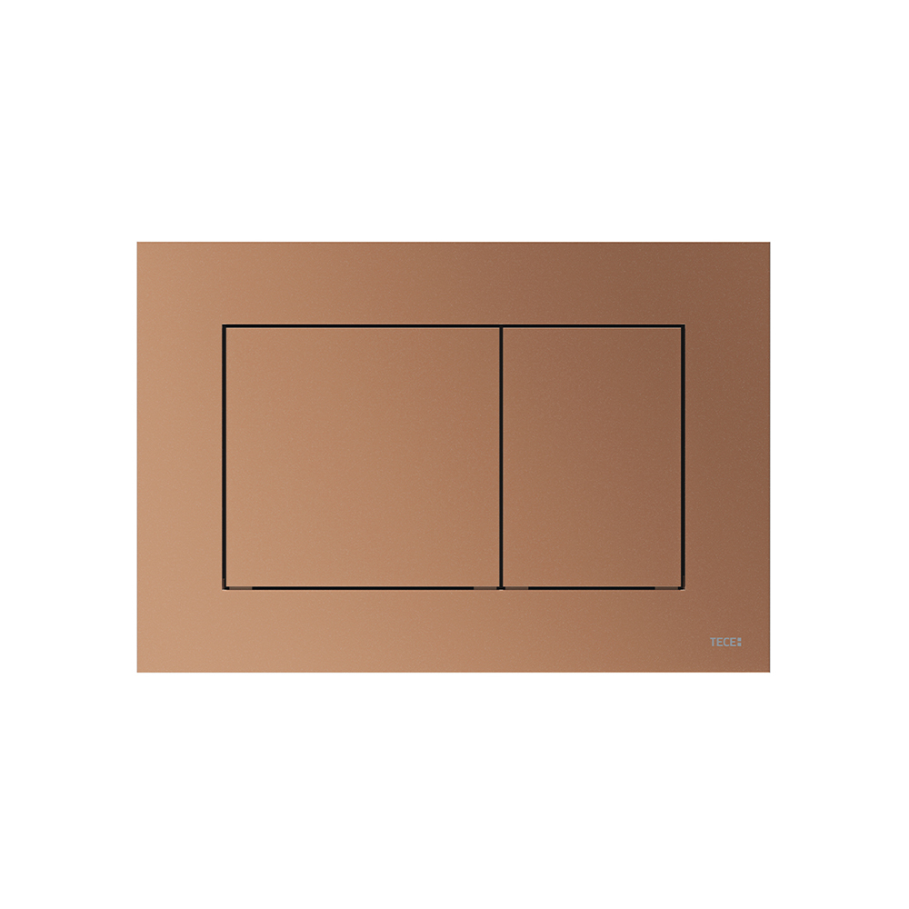 TECE TECEnow Панель смыва унитаза для системы двойного смыва красная бронза металлик 9240422