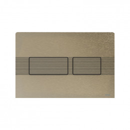 TECE TECEsolid Стальная панель смыва для унитаза с текстурированной поверхностью для системы двойного смыва никель с текстурой линии 9240437