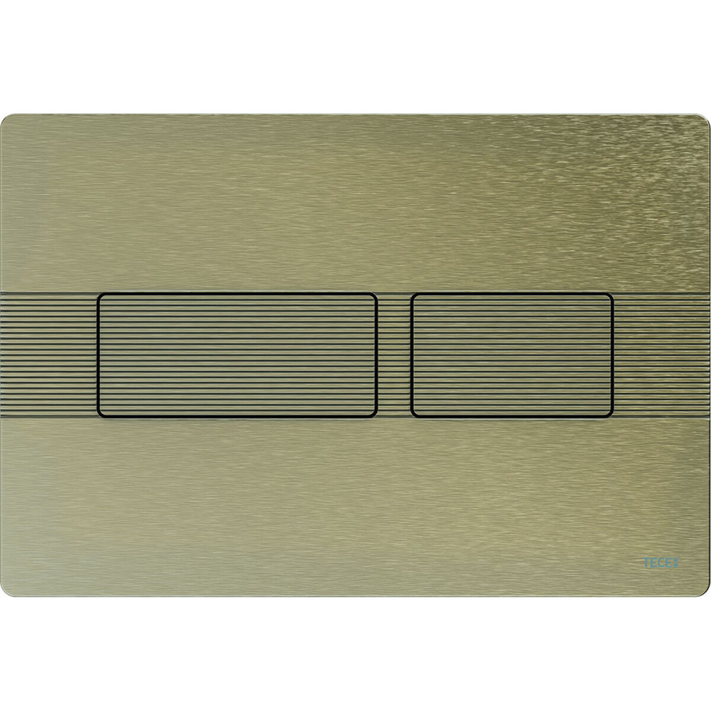 TECE TECEsolid Стальная панель смыва для унитаза с текстурированной поверхностью для системы двойного смыва никель с текстурой линии 9240437