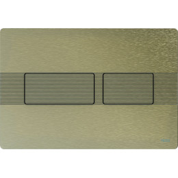 TECE TECEsolid Стальная панель смыва для унитаза с текстурированной поверхностью для системы двойного смыва никель с текстурой линии 9240437