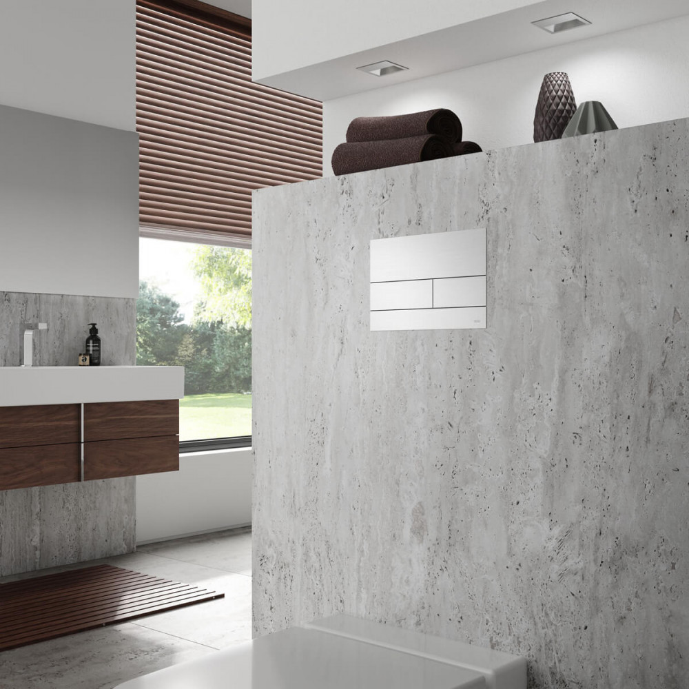 TECE TECEsquare II  панель смыва с двумя клавишами металлическая Хром глянцевый 9240831