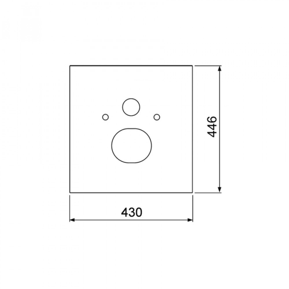 Нижняя панель TECElux для установки унитазов-биде, TECE, цвет-черный