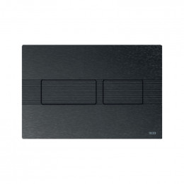 TECE TECEsolid Стальная панель смыва для унитаза с текстурированной поверхностью для системы двойного смыва графит с текстурой линии 9240438