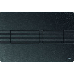 TECE TECEsolid Стальная панель смыва для унитаза с текстурированной поверхностью для системы двойного смыва графит с текстурой линии 9240438