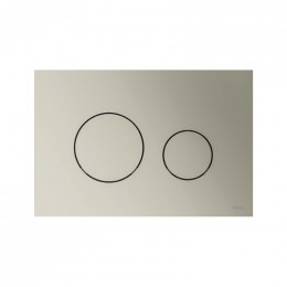 TECE 9240935 TECEloop 2.0 Пластиковая панель смыва унитаза для системы двойного смыва, цвет панели никель металлик, цвет клавиш никель металлик