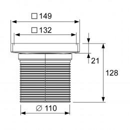 TECE Основа для плитки plate 150 мм с монтажным элементом 3660011