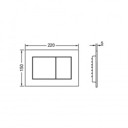 Кнопка смыва TECE Now 9240400 белая