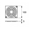 Дизайн-решетка, TECE, Drainpoint S, 100, цвет-полированная нержавеющая сталь