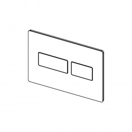 TECE TECEsolid Стальная панель смыва для унитаза с текстурированной поверхностью для системы двойного смыва латунь с текстурой ромбы 9240436