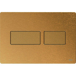 TECE TECEsolid Стальная панель смыва для унитаза с текстурированной поверхностью для системы двойного смыва латунь с текстурой ромбы 9240436