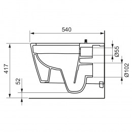 TECE Унитаз TECEone без функции биде 9700209