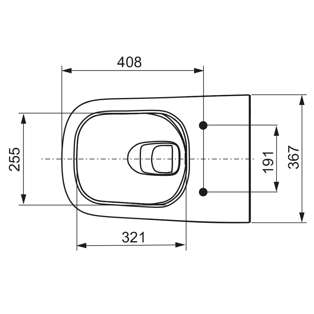 TECE Унитаз TECEone без функции биде 9700209