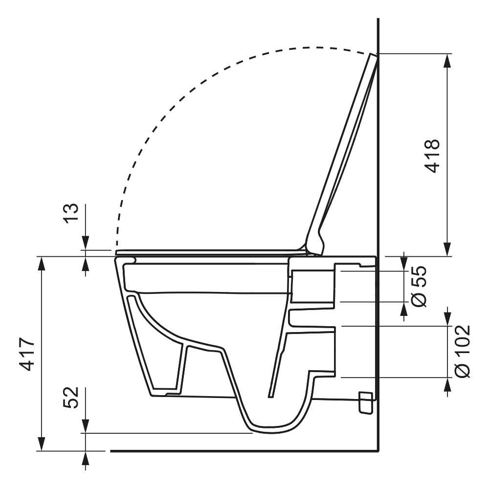 TECE Унитаз TECEone без функции биде 9700209