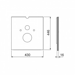 Нижняя панель, цвет белый