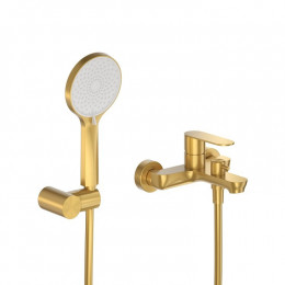 Смеситель для ванны и душа в комплекте с ручным душем, шлангом и держателем  CEZARES STYLUS-VD