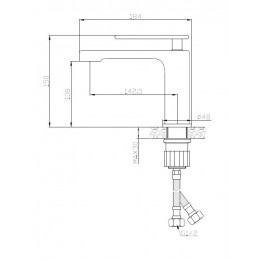 Смеситель для раковины CEZARES MOMENTO-LS-01-W0