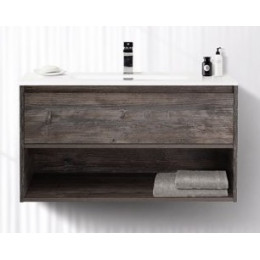 Мебель для ванной комнаты BELBAGNO KRAFT-800 с одним выкатным ящиком и одной открытой полкой