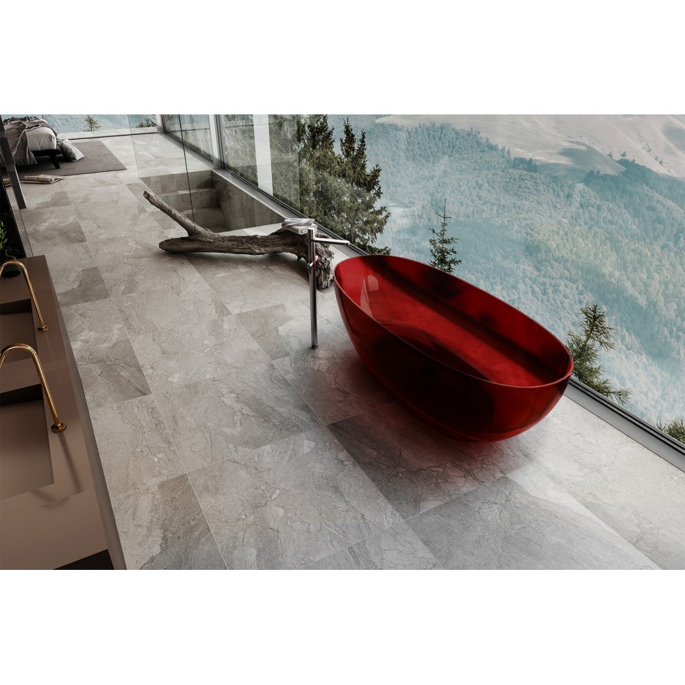 Прозрачная ванна ABBER Kristall AT9703Rubin красная