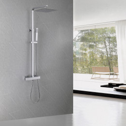 Душевая стойка с термостатом, без излива, хром, ABBER Daheim AF8260L