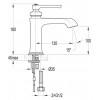 Смеситель для раковины CEZARES LIBERTY-F-LS-01-W0