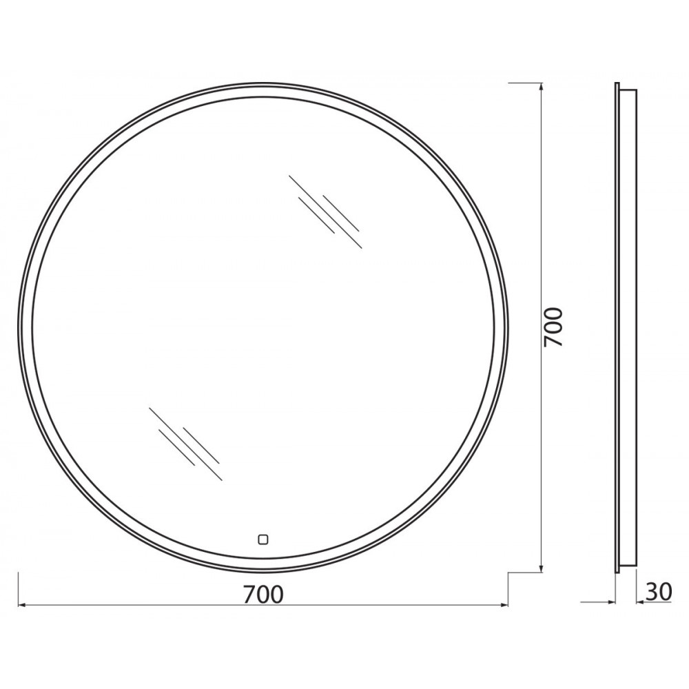 Зеркало BelBagno SPC-RNG-LED