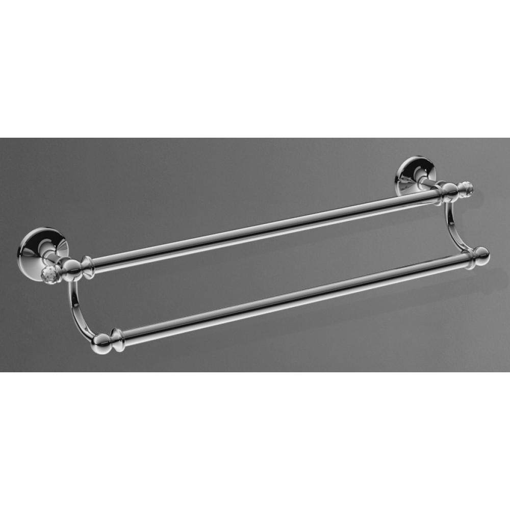 Полотенцедержатель двойной подвесной ART&MAX ANTIC CRYSTAL AM-2648SJ