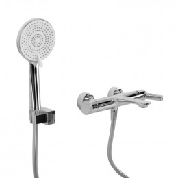 Смеситель для ванны и душа в комплекте с ручным душем, шлангом и держателем  CEZARES LUX-VD-01
