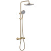 Душевая стойка с термостатом, с изливом, золото матовое, ABBER Thermostat AF8516GL