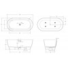 Ванна из искусственного камня Solid Surface CEZARES RELAX