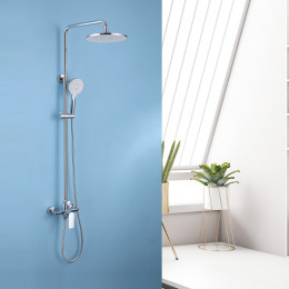 Душевая стойка без излива, хром, ABBER Weiss Insel AF8020