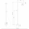Душевая стойка ABBER Weiss Insel AF8020 без излива, хром