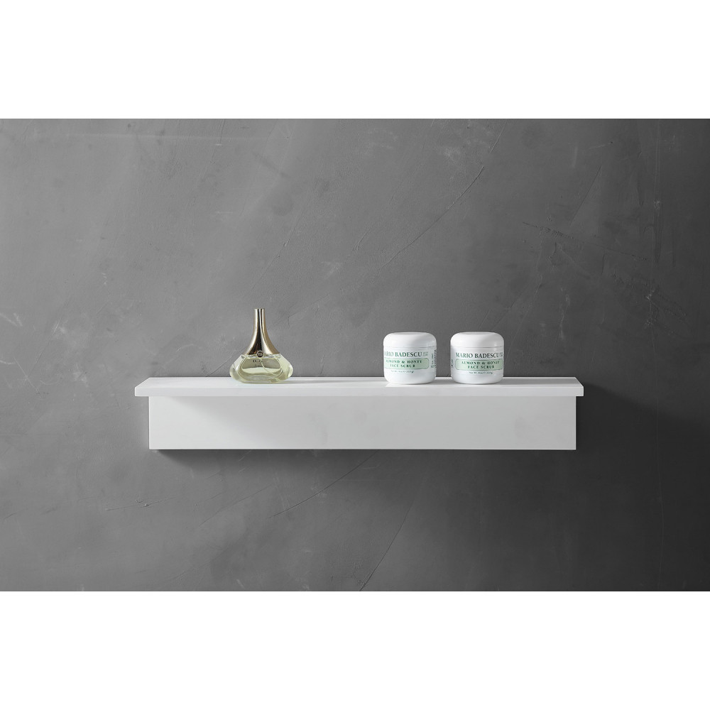 Полочка для ванной комнаты ABBER Stein AS1654 белая матовая