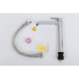 Смеситель для накладной раковины без донного клапана BelBagno AURORA-LMC-CRM-W0