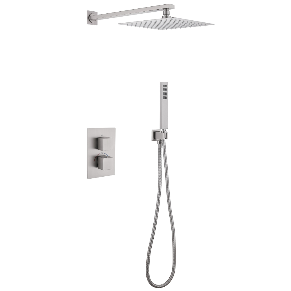 Душевая система ABBER Daheim AF8251SP скрытого монтажа без излива, термостат, сатин