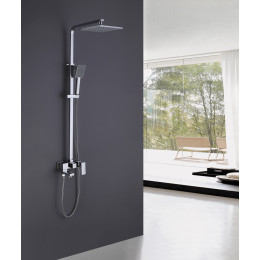 Душевая стойка с изливом, хром, ABBER Daheim AF8216