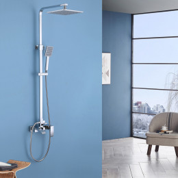 Душевая стойка с изливом, хром, ABBER Wasserfall AF8616