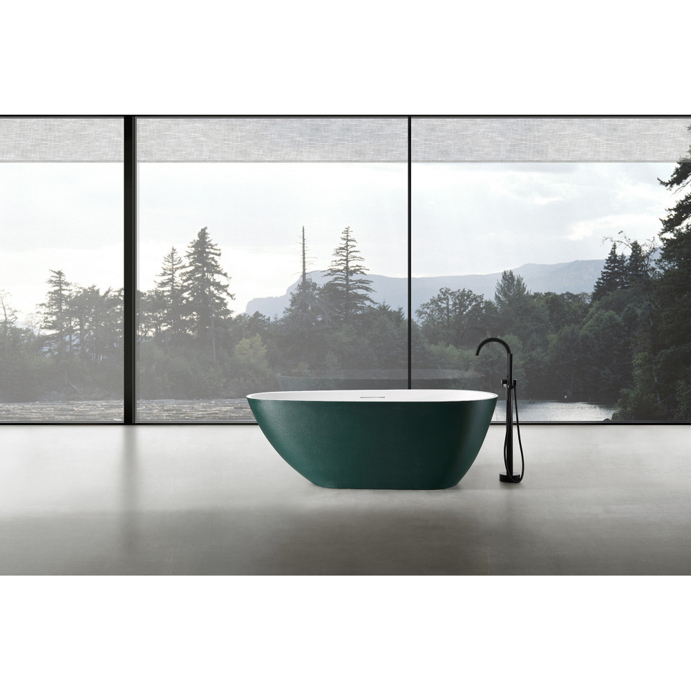 Ванна из искусственного камня ABBER Dortmund AM9911MBG темно-зеленая матовая