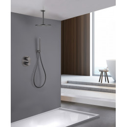 Душевая система ABBER Wasser Kreis AF8121NG скрытого монтажа без излива, никель