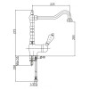 Смеситель для раковины CEZARES VINTAGE-LSM2-Sw
