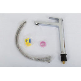 Смеситель для накладной раковины без донного клапана BelBagno ARDENTE-LMC-CRM-W0